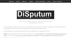 Desktop Screenshot of disputum.de