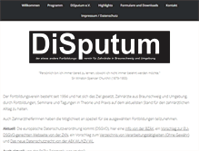 Tablet Screenshot of disputum.de